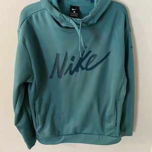 Women's Teal Nike Hoodie with pockets